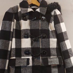 Ricki’s Plaid Toggle Coat XS